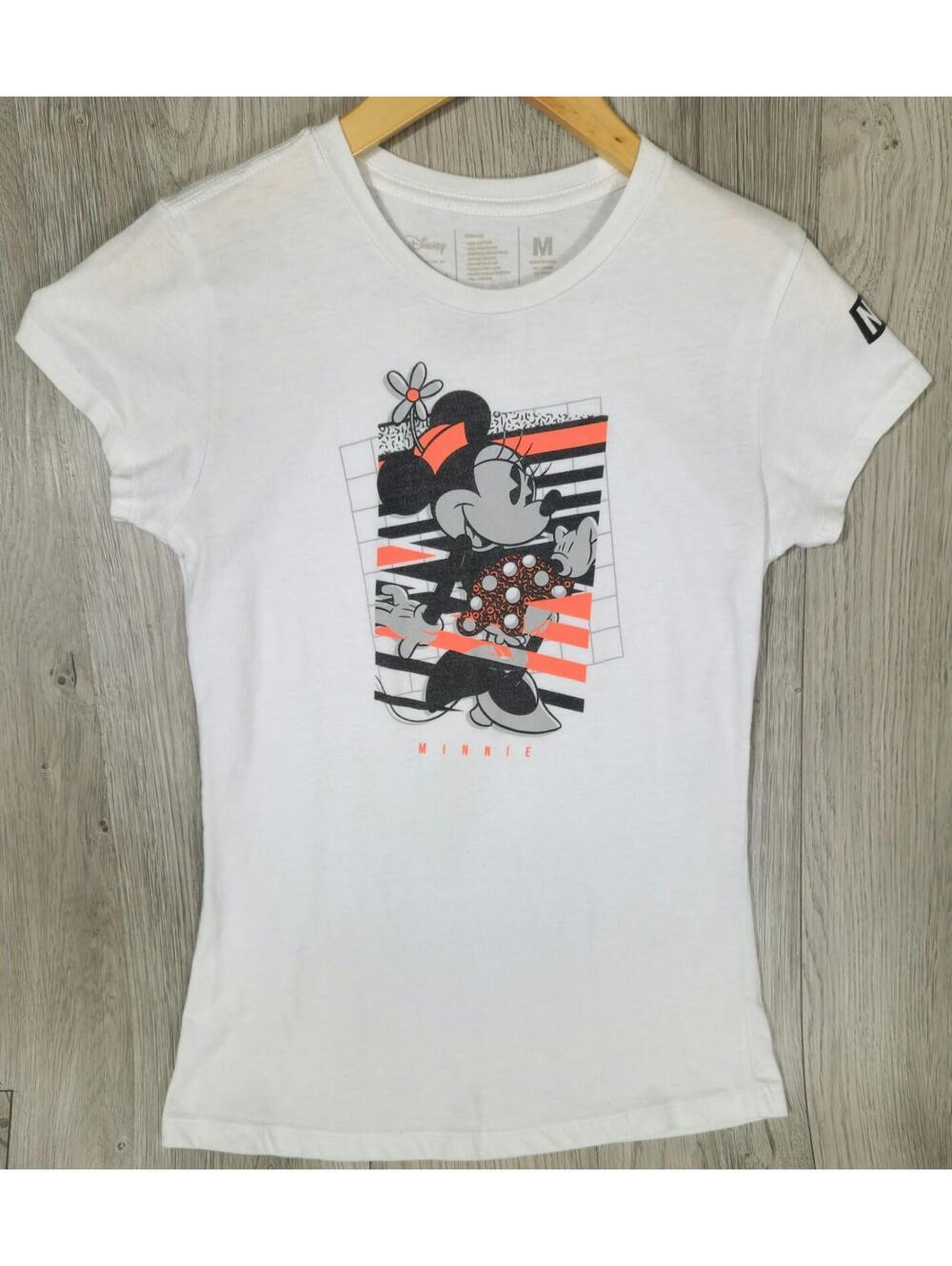 Neff Womens Minnie Wave Minnie Mouse T-Shirt Tee Size M White #12